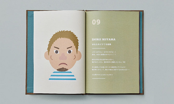 誇張しすぎた似顔絵&メッセージ あとで見返したときにはいつだって笑顔で思い出してほしいから、メンバーからのメッセージには”誇張しすぎた”似顔絵を添えて。