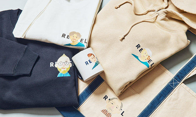 オリジナル商品の製作 メッセージブックだけでなく、贈る相手の似顔絵アバターでアパレルやグッズ等のオリジナル商品を作成可能。